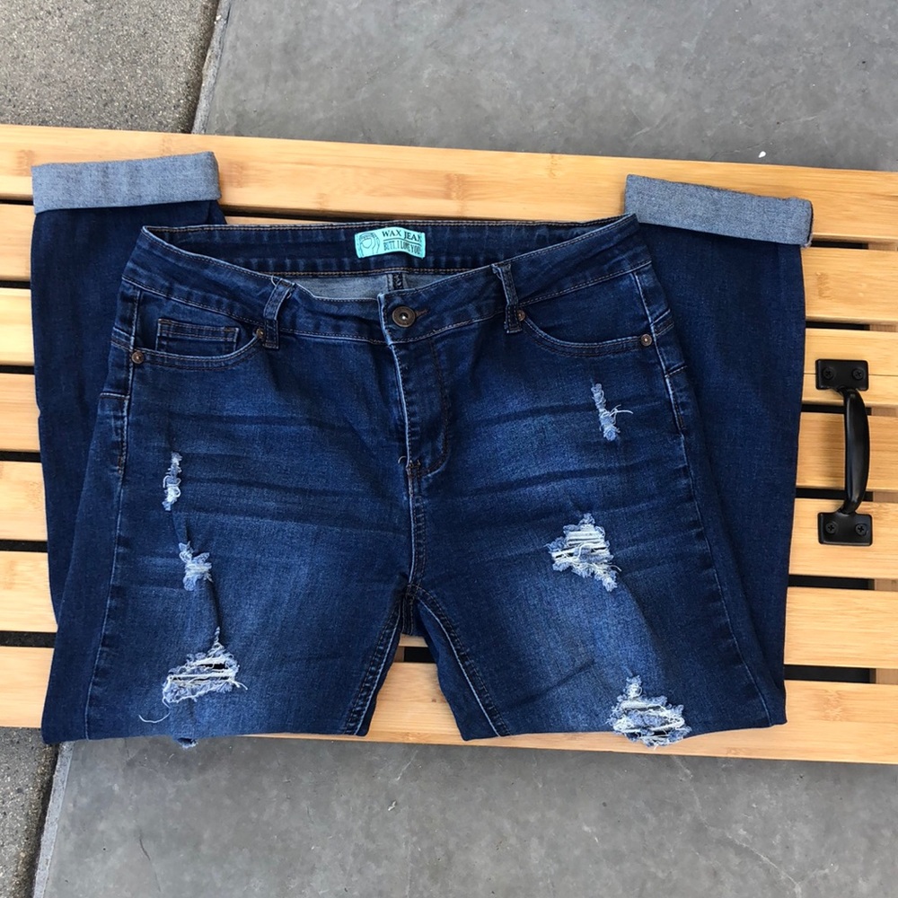 Wax Jeans Distressed Size 13 Jeans